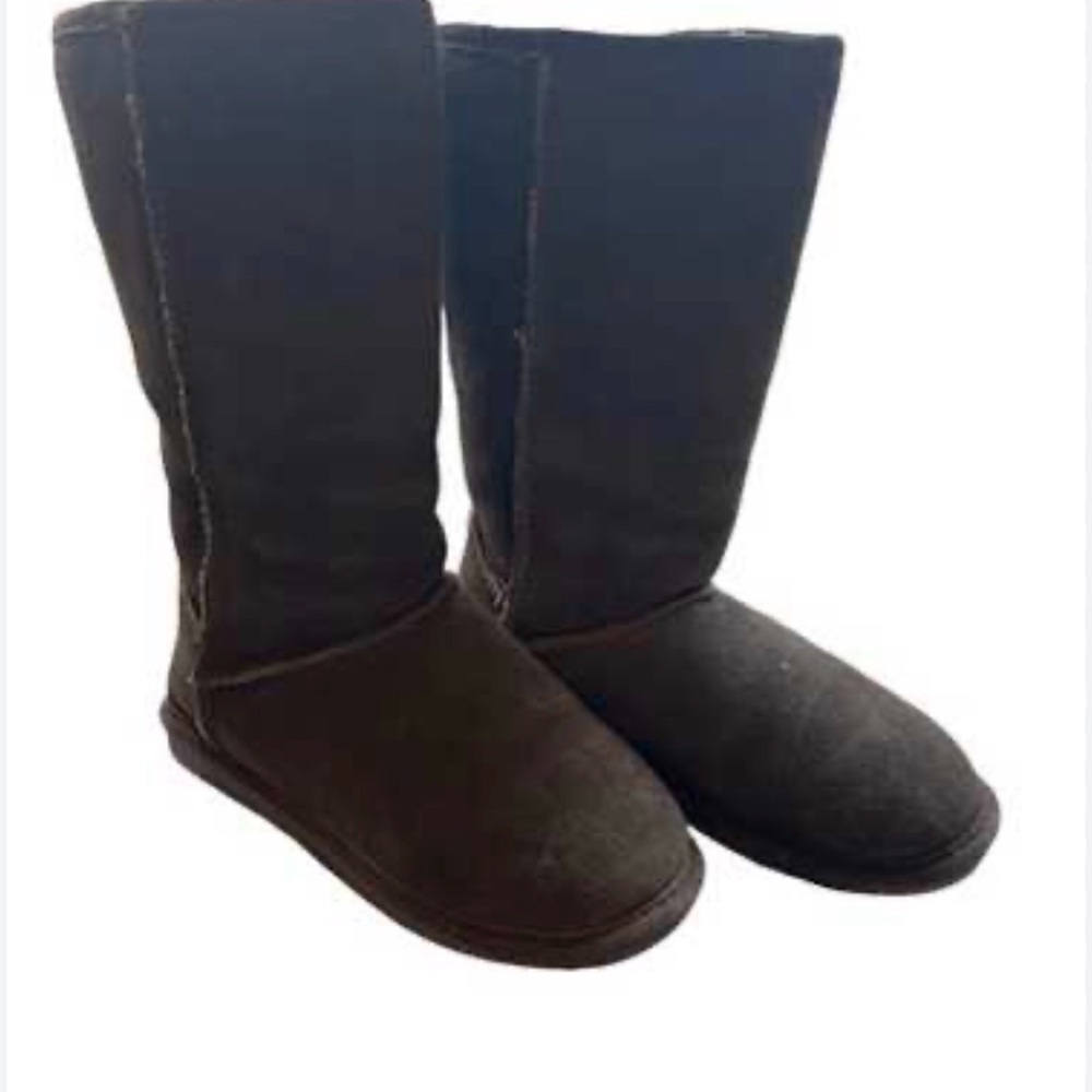 Bjorndal Zoe Black Suede Leather Mid-Calf Cozy Winter Boots 7M Women's EUC